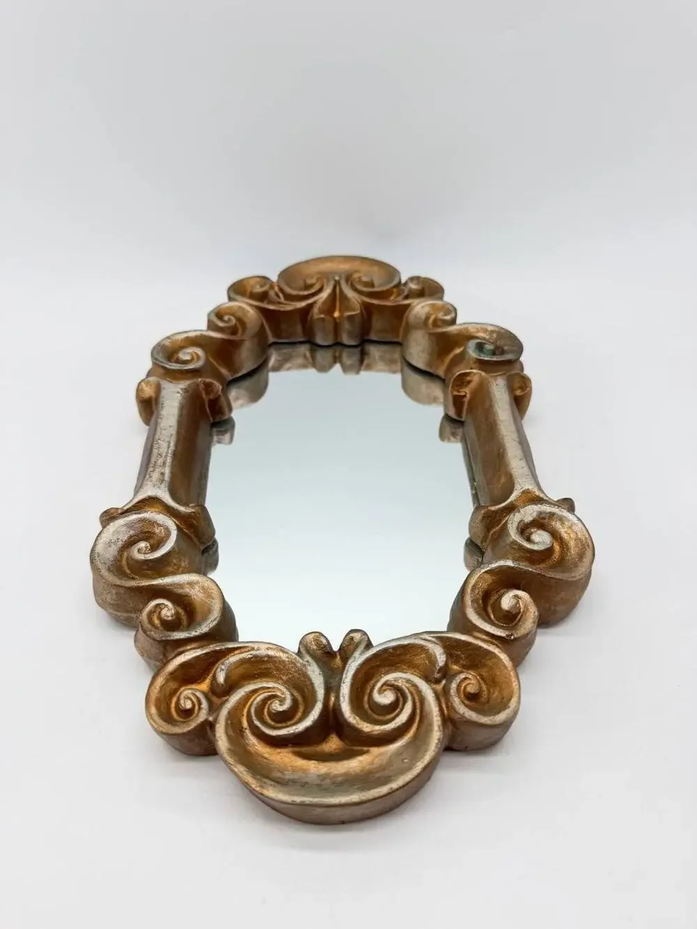 Heavy Ornate Gold Baroque Rococo Resin Wall Mirror Scroll Frame China
